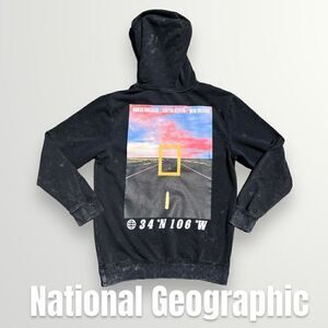 National Geographic, New Mexico Highway Coordinates Hooded Sweatshirt, Unisex S
